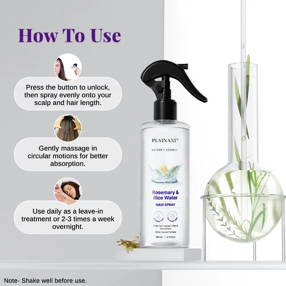 Plainaxi Rosemary Water with Rice Water
